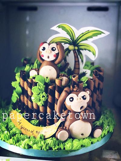 jungle theme cake  - Cake by sheenam gupta