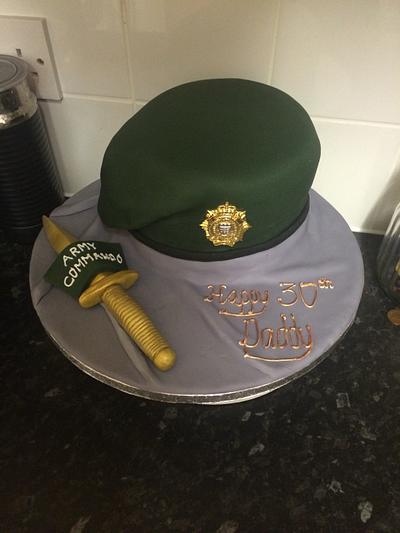 Army Commando Beret cake - Cake by Melissa's cake creations