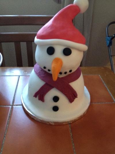 Cpc Christmas collaboration Percy the snowman - Cake by Chelleforkin
