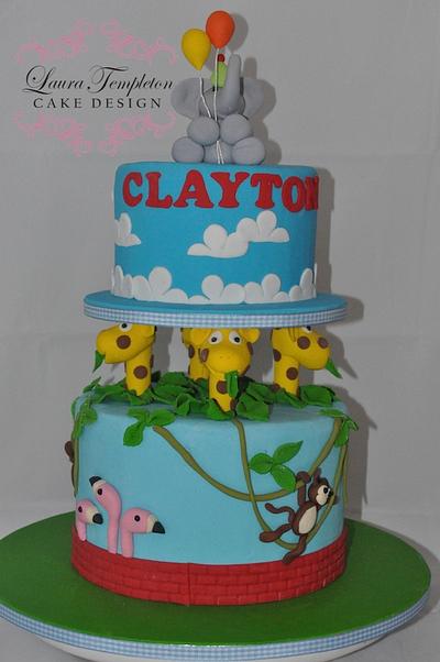 Zoo Animals Cake - Cake by Laura Templeton