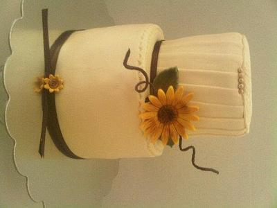 Sunflower cake - Cake by Cindy