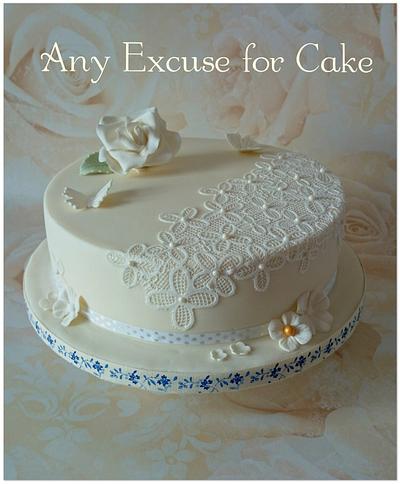 elegant 90th birthday cake  - Cake by Any Excuse for Cake