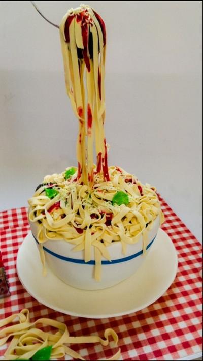 Spaghetti and meatball cake - Cake by Lisawilliams