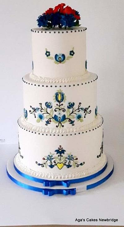 Folk wedding cake  - Cake by Agnieszka