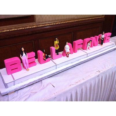 BELLAFONTE launch in india - Cake by sugarBliss