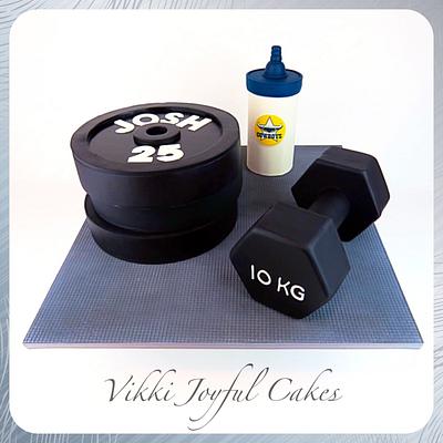 Josh's gym birthday cake - Cake by Vikki Joyful Cakes
