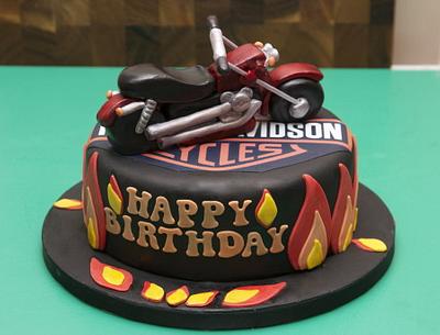 Harley Davidson cake - Cake by Kelly