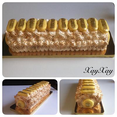 Bûche au citron meringuée  - Cake by Xayxay 