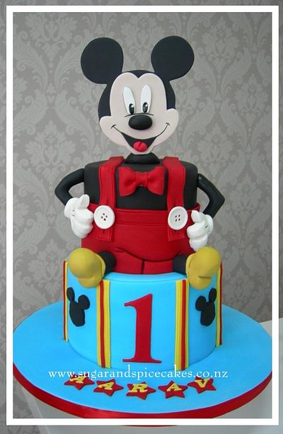 Mickey Mouse Cake  - Cake by Mel_SugarandSpiceCakes