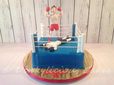 Boxing cake - Cake by Dinkylicious Cakes