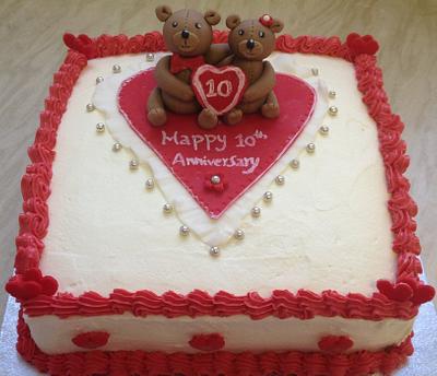 10th Anniversary cake!!! - Cake by meenaanand