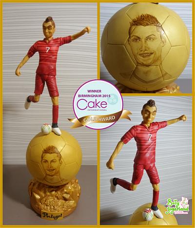 Ronaldo - Cake International Gold Award - Cake by Bety'Sugarland by Elisabete Caseiro 