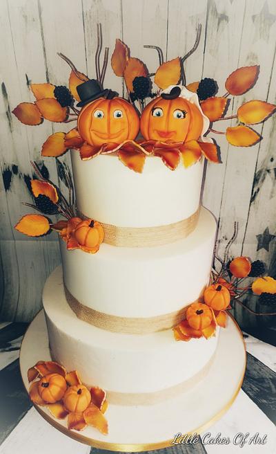 Autumn wedding - Cake by Little Cakes Of Art