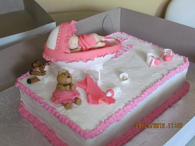 Baby shower cake - Cake by Angiescakes