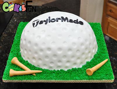 Golf Ball Grooms Cake - Cake by Cakes For Fun