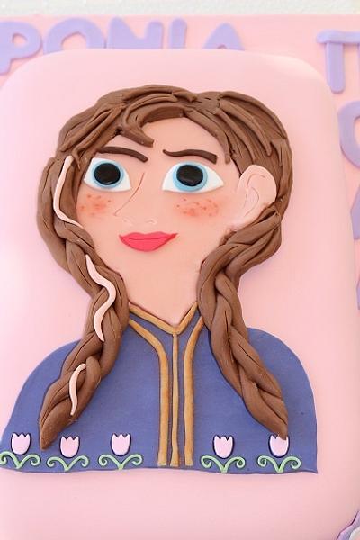 Anna from Frozen for a little Anna! - Cake by Petra Florean
