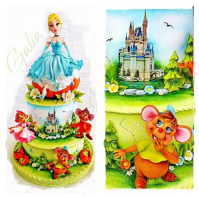 Cinderella and mouse - Cake by Galya's Art 