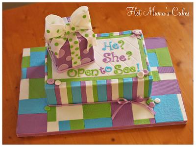 He?She? Open to see...  - Cake by Hot Mama's Cakes