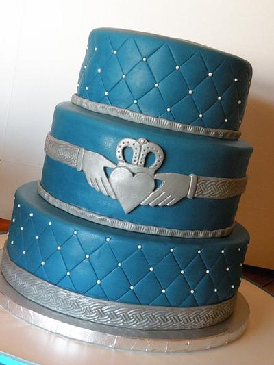 claddagh wedding cake - Cake by Dani Johnson