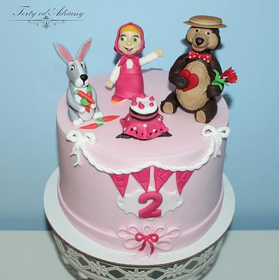 Masha and bear for Elka - Cake by Adriana12