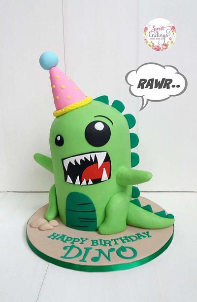 Rawr the Dino - Cake by Lulu Goh