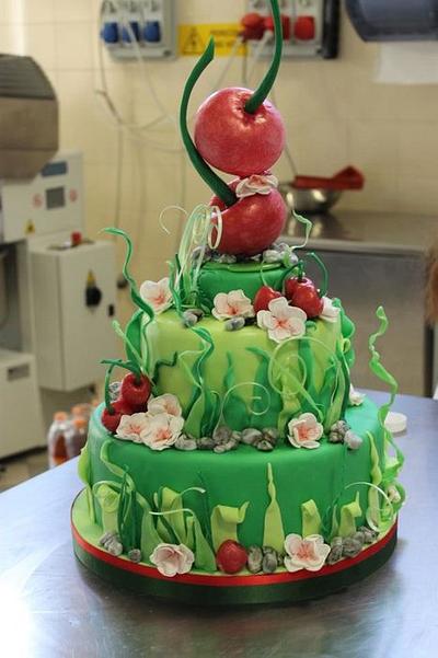 Cherries in sugar art - Cake by OMBRETTA MELLO
