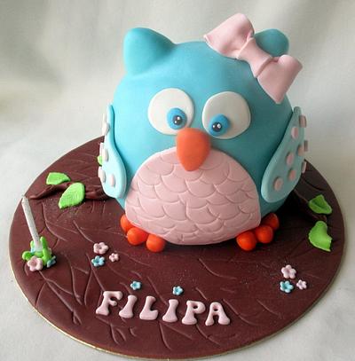 The owl of Filipa - Cake by Os Doces da Susana