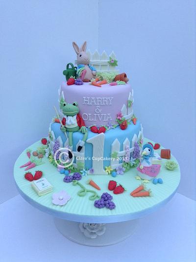 Beatrix Potter Peter Rabbit Cake - Cake by ClaresCupcakery