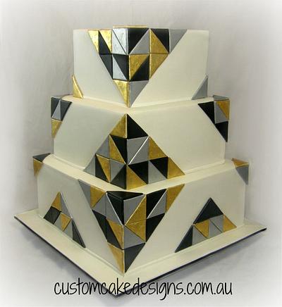 Great Gatsby Wedding Cake - Cake by Custom Cake Designs