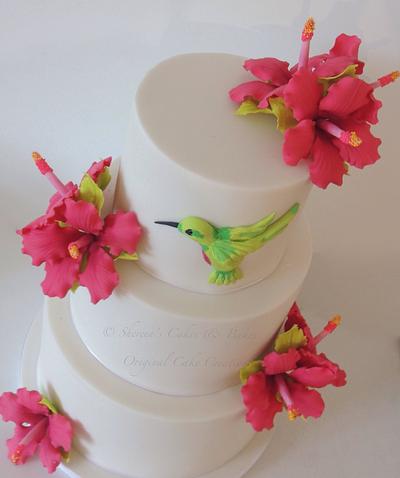 Tropical Wedding  - Cake by Shereen