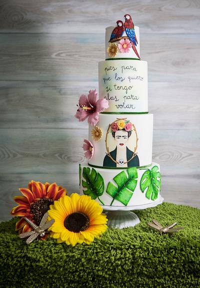 Frida Cake - Cake by Wedding Painting Cakes by Soraya Torrejon