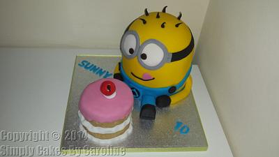 Despicable me minion cake for a Brighouse customer - Cake by Simply Cakes By Caroline