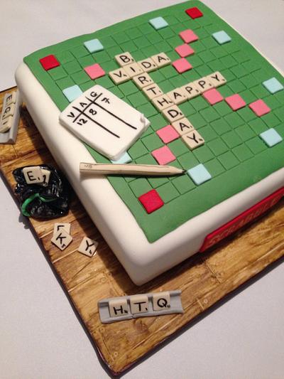 Scrabble Cake - Cake by Domino Cakes