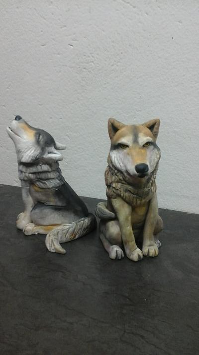 Wolf fondant figurines - Cake by Cakes by Lizelle