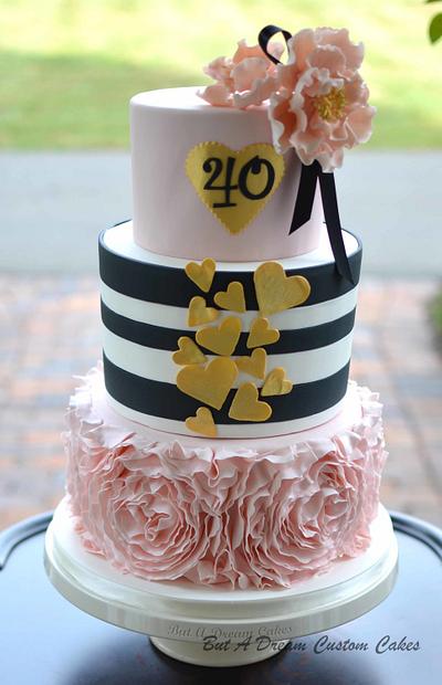 40th birthday cake - Cake by Elisabeth Palatiello