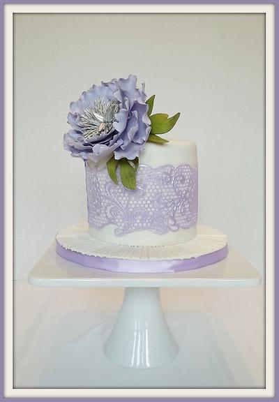Lavender Lace - Cake by Jeanne Winslow