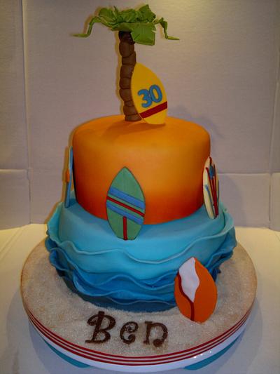 Surf theme for Ben - Cake by AWG Hobby Cakes