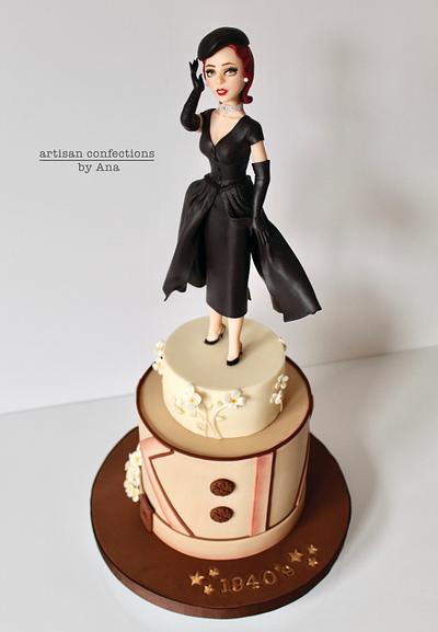 Fashion Collab - 1940's - Cake by Artisan Confections by Ana