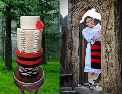 Traditional Romanian clothes Couture Cakers International - Cake by Felis Toporascu