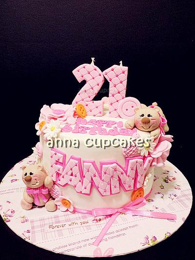 21st birthday cake - Cake by annacupcakes