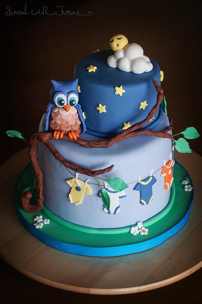 Owl cake - Cake by SweetWithIvane
