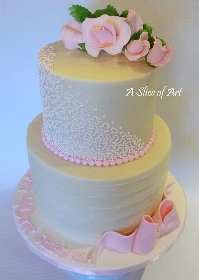 Simple elegance cake - Cake by A Slice of Art