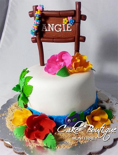 Luau Cake and Cupcakes - Cake by Cake Boutique Monterrey