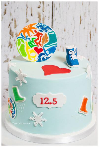 12 1/2 anniversary - Cake by Taartjes van An (Anneke)