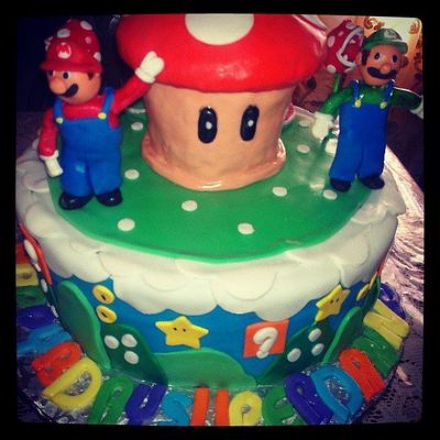 Super Mario Brother's Cake - Cake by Rosey Mares