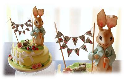 Peter Rabbit cake (Beatrix Potter) - Cake by Sara Solimes Party solutions