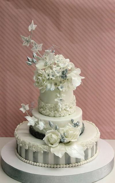  Silver Wedding Cake - Cake by Viorica Dinu