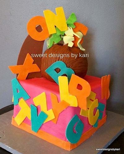 1St Birthday Chicka Chicka Boom Boom Cake - Cake by Sweet Designs by Kari