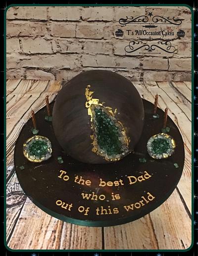 Geode planet cake - Cake by Teraza @ T's all occasion cakes