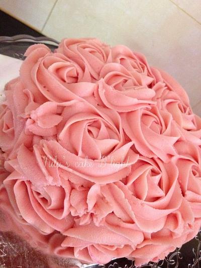 Roses , Roses & Roses - Cake by Nilu's Cake D'lights